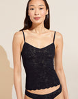 Soft Stretch Recycled Lace Cami - Black