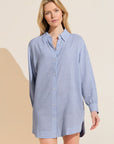 Nautico Sleepshirt - Wedgewood Blue/White