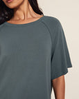 Blair French Terry Short Sleeve Top - Kelp