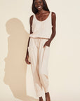 Brie Combed Cotton Jumpsuit - Antique Rose