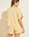 Blair French Terry Short Sleeve Top - Ochre
