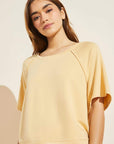 Blair French Terry Short Sleeve Top - Ochre