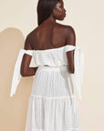 Andy Cotton Eyelet Beach Top - Cloud