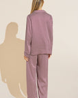 Inez Washable Silk Printed Long PJ Set