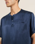 Charles Washable Silk Short Sleeve & Pant PJ Set