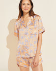 Inez Washable Silk Printed Short PJ Set