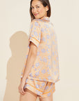 Inez Washable Silk Printed Short PJ Set