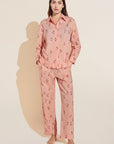 Organic Sandwashed Cotton Printed Long PJ Set