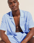 Men's Organic Sandwashed Cotton Short PJ Set