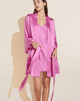 Inez Washable Silk Short Robe
