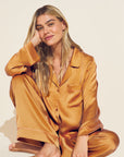 Inez Washable Silk Long PJ Set