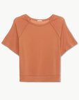 Blair French Terry Short Sleeve Top - Pecan