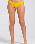 Annia Ribbed Bikini Bottom - Golden Yellow