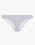 Annia Jacquard Dotted Bikini Bottom - White/Peacoat