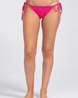 Avalon Printed Smooth Bikini Bottom - Beetroot/Peacoat