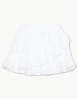 Claudine Cotton Beach Skirt - White