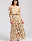 Andy Cotton Voile Beach Top - Off White/Straw