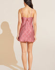 Inez Washable Silk Printed Short Slip - Leopard Spot Haute Red