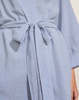Nautico Midi Robe - Wedgewood Blue/White