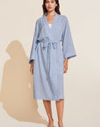 Nautico Midi Robe - Wedgewood Blue/White