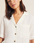Garment Dyed Linen Short Set