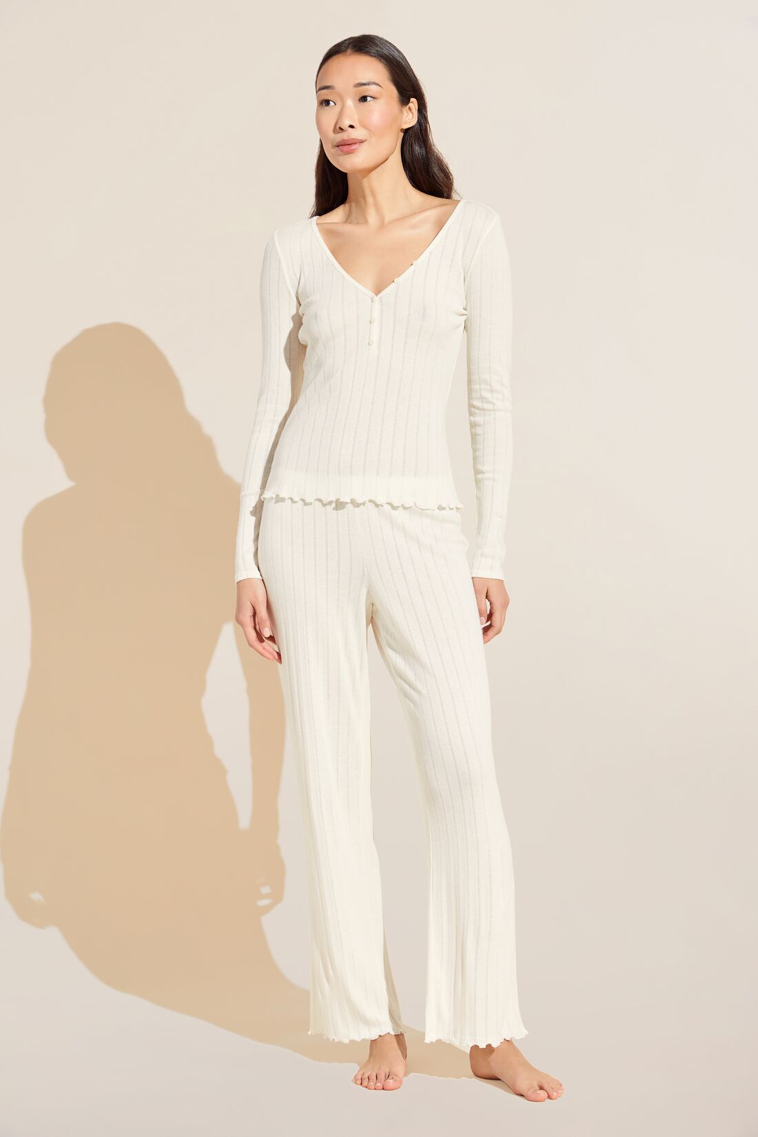 Pointelle Pant - Ivory