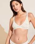 Soft Stretch Recycled Lace Plunge Bralette