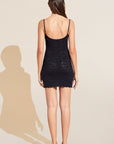 Soft Stretch Recycled Lace Slip - Black