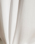 Inez Textured Washable Silk Long PJ Set - Pearl