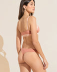 Flora TENCEL™ Modal Front Closure Bralette - Rouge Pink/Rose