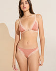 Flora TENCEL™ Modal Front Closure Bralette - Rouge Pink/Rose