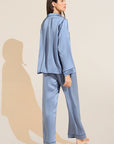 Inez Washable Silk Long PJ Set