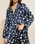 Inez Washable Silk Printed Long PJ Set