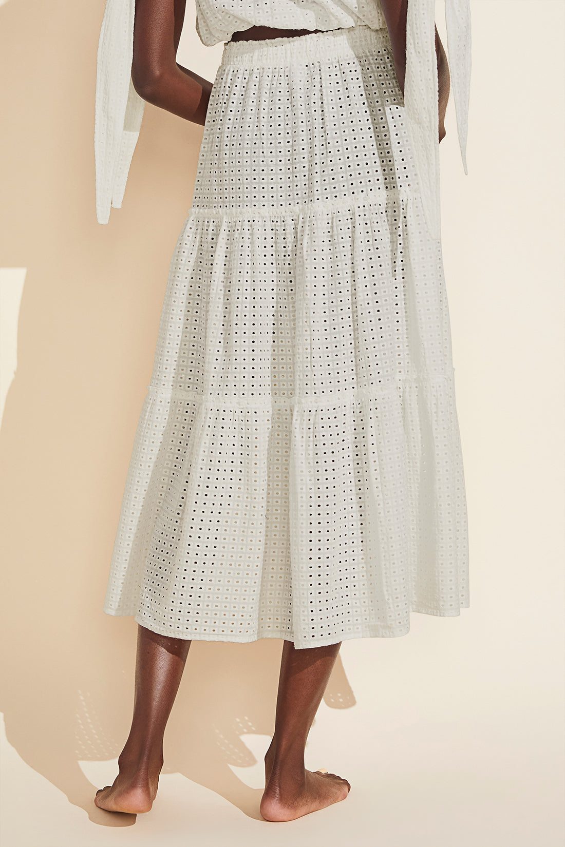 Nolita Cotton Eyelet Beach Skirt