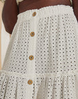 Nolita Cotton Eyelet Beach Skirt