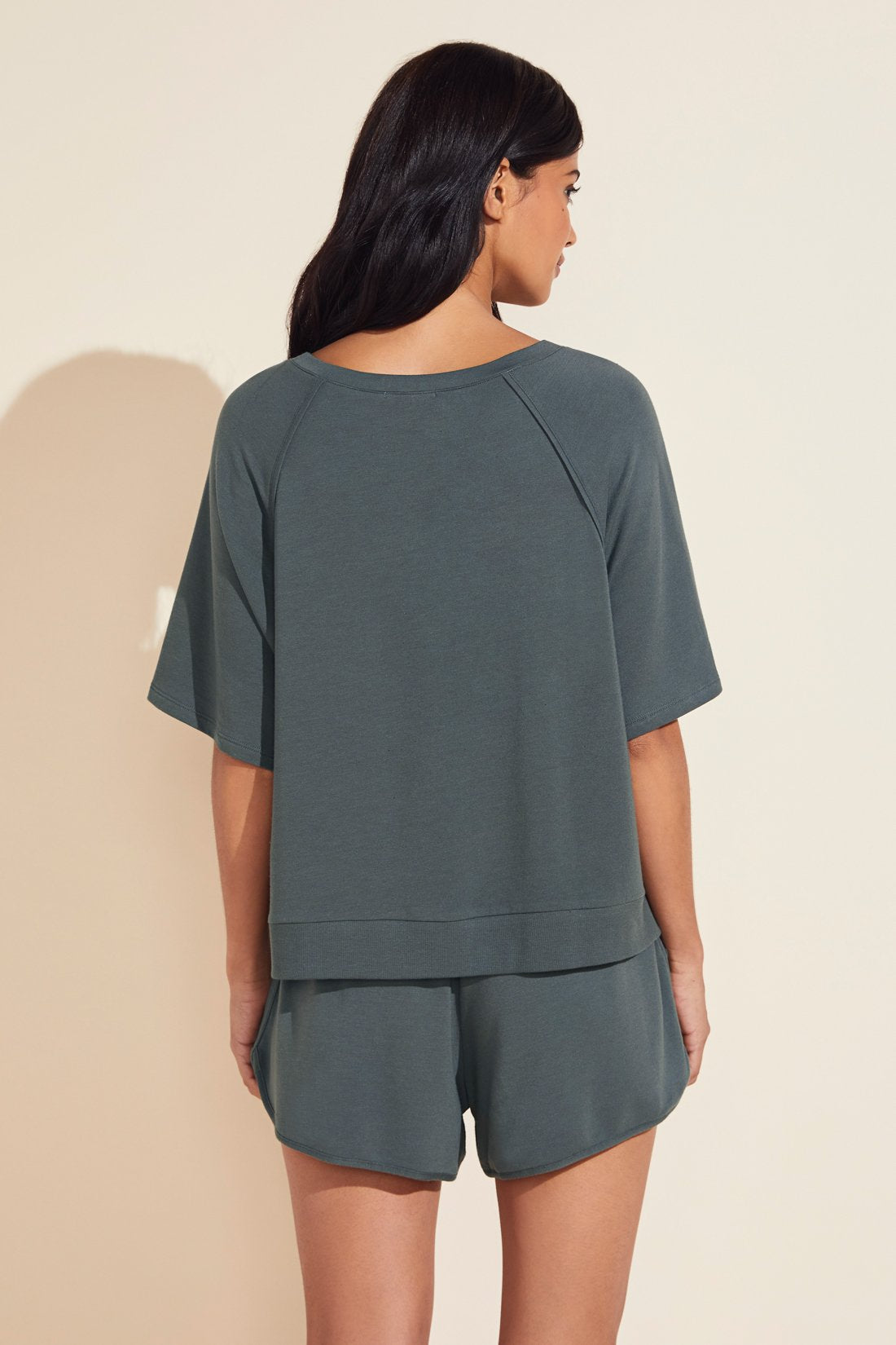 Blair French Terry Short Sleeve Top - Kelp