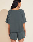 Blair French Terry Short Sleeve Top - Kelp