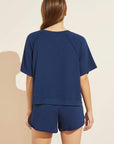 Blair French Terry Short Sleeve Top - Navy