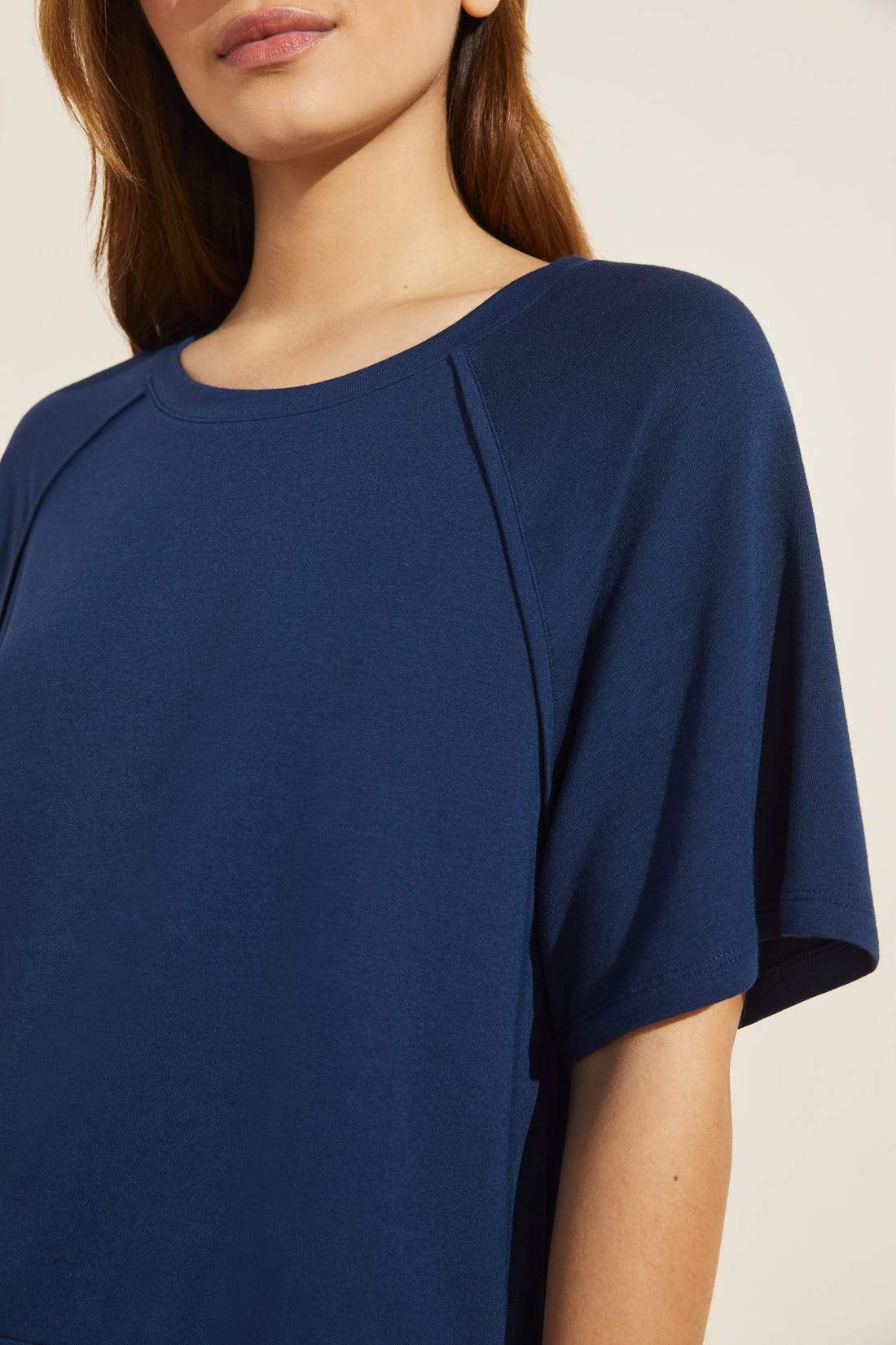 Blair French Terry Short Sleeve Top - Navy