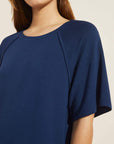 Blair French Terry Short Sleeve Top - Navy