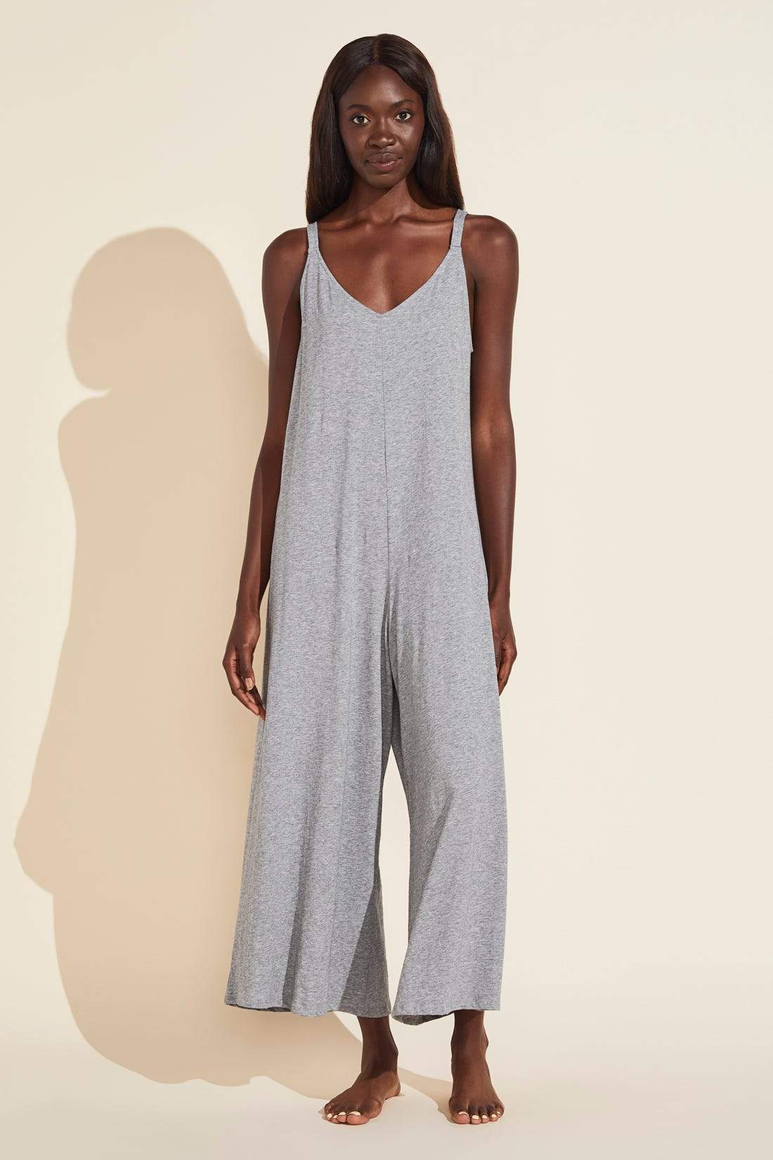 Charlie Pima Cotton Jumpsuit - Heather Grey