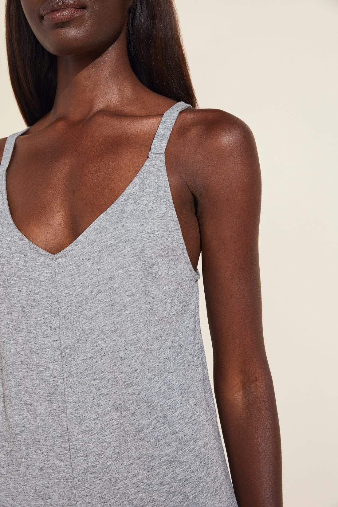 Charlie Pima Cotton Jumpsuit - Heather Grey