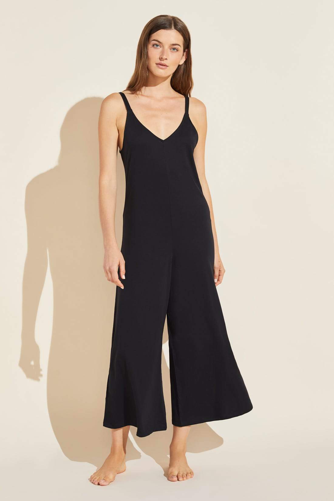 Charlie Pima Cotton Jumpsuit - Black