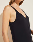 Charlie Pima Cotton Jumpsuit - Black