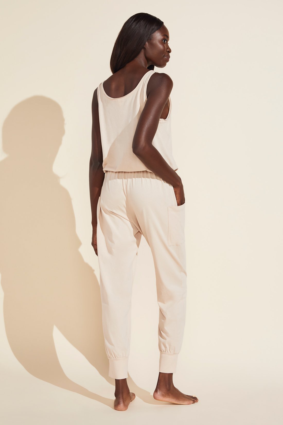 Brie Combed Cotton Jumpsuit - Antique Rose