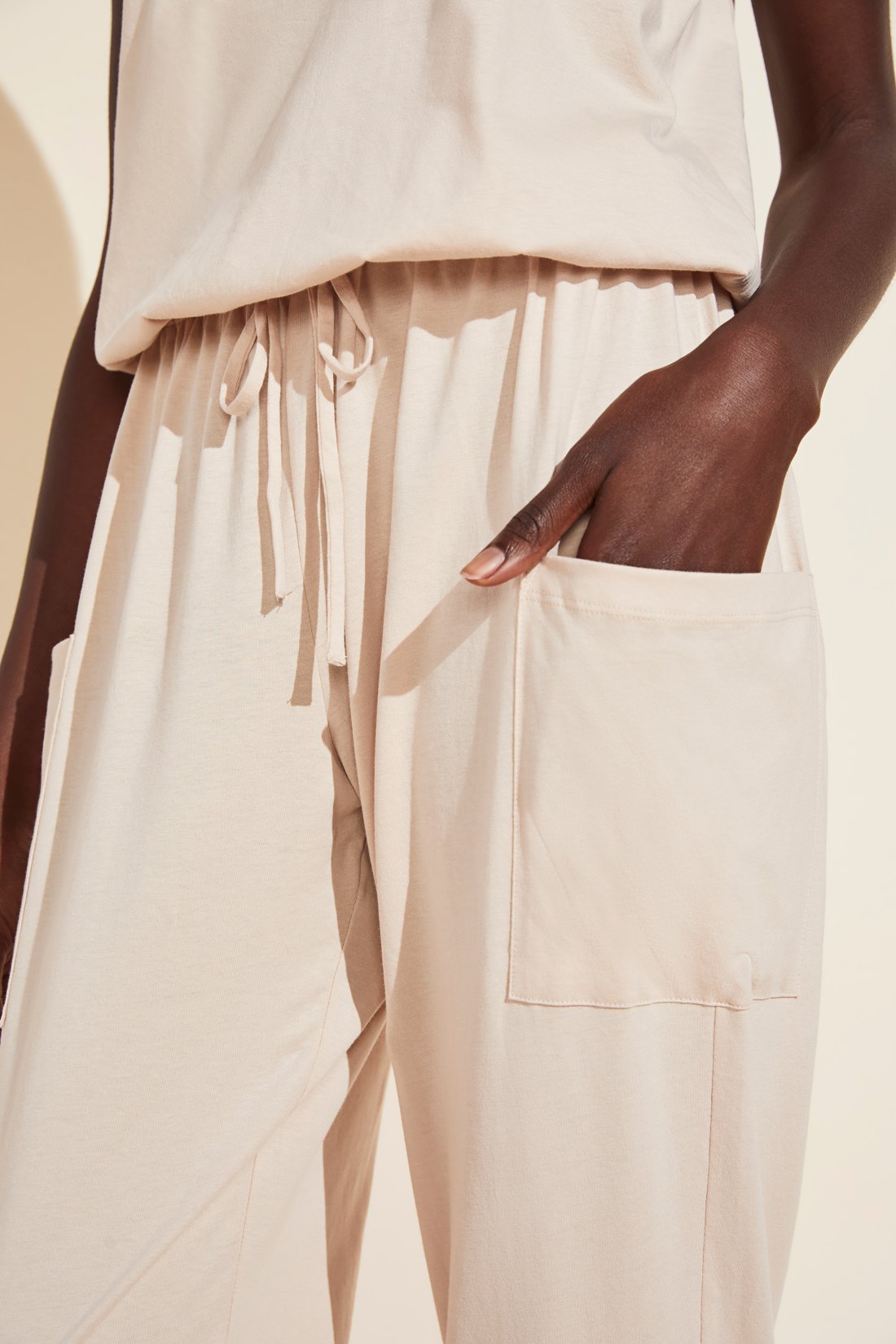 Brie Combed Cotton Jumpsuit - Antique Rose