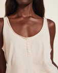 Brie Combed Cotton Jumpsuit - Antique Rose