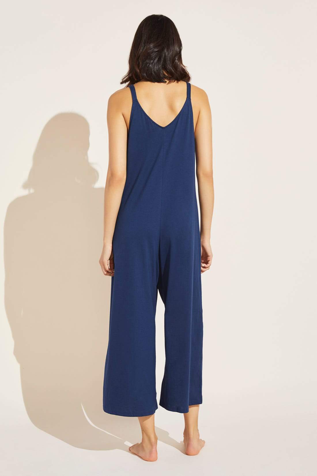Charlie Pima Cotton Jumpsuit - Navy