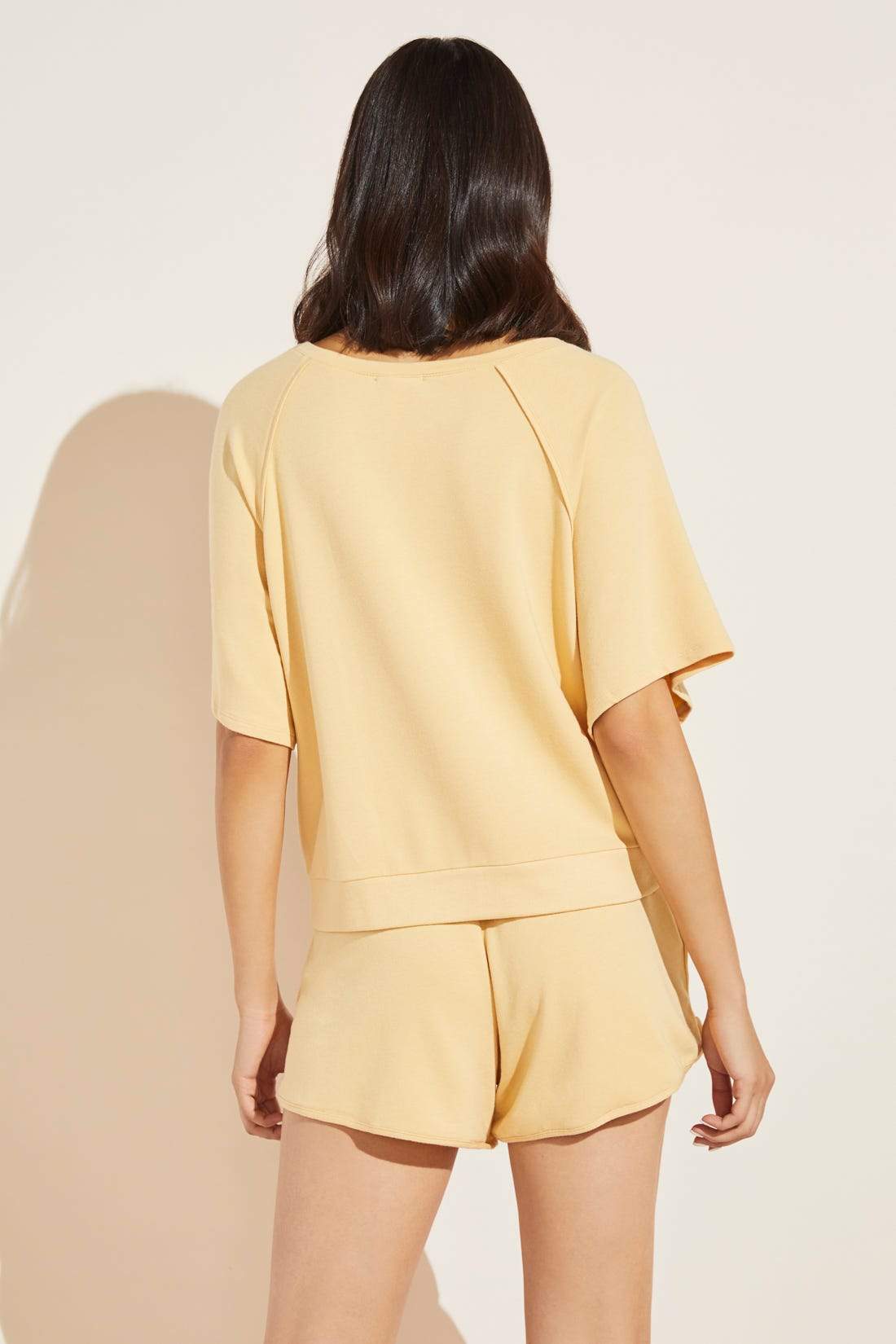 Blair French Terry Short Sleeve Top - Ochre