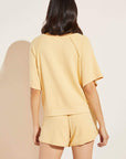 Blair French Terry Short Sleeve Top - Ochre